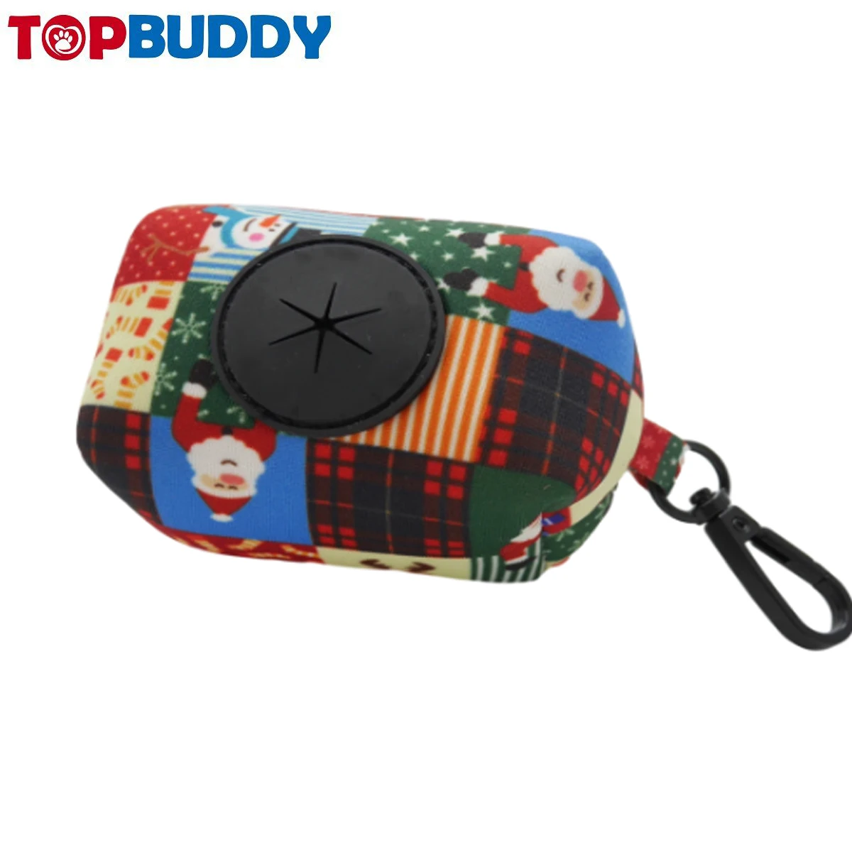 Neoprene Dog Poop Bag Dispenser with rubber grommet