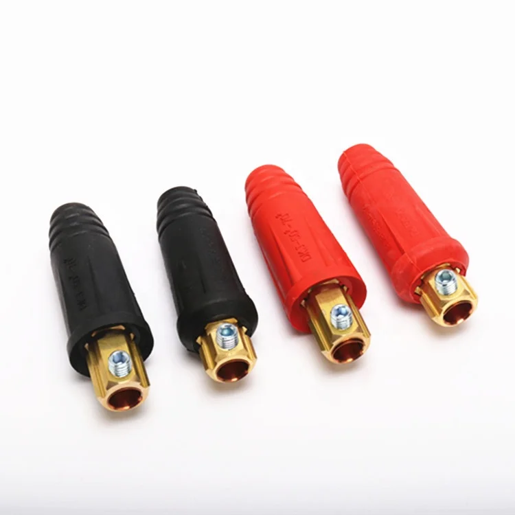 Red and Black CE RoHS Certificate Euro Type Welding Cable Joint DKL50-70