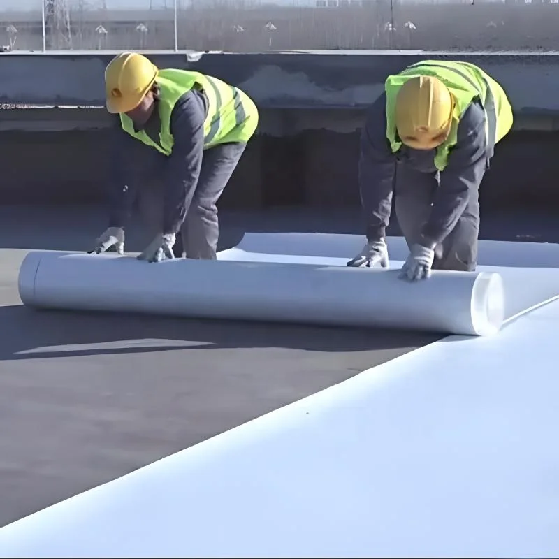 Exposed UV Resistant 1.5mm Self-adhesive TPO Rubber Roof Waterproofing Membrane for Metal Concrete Wood Terrace Roof