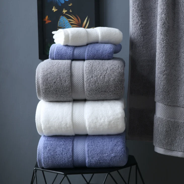 Eco-Friendly 100 Pure Cotton Bath Towels 800 GSM Thicken Soft Natural/ Ultra Absorbent Oversize Big Body Bath Bathroom Towel