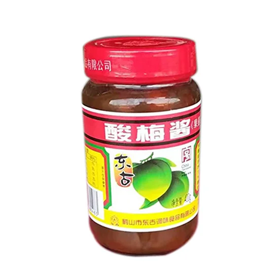 
China Factory Promotion Sour Plum Material Food 400g Donggu plum jam 