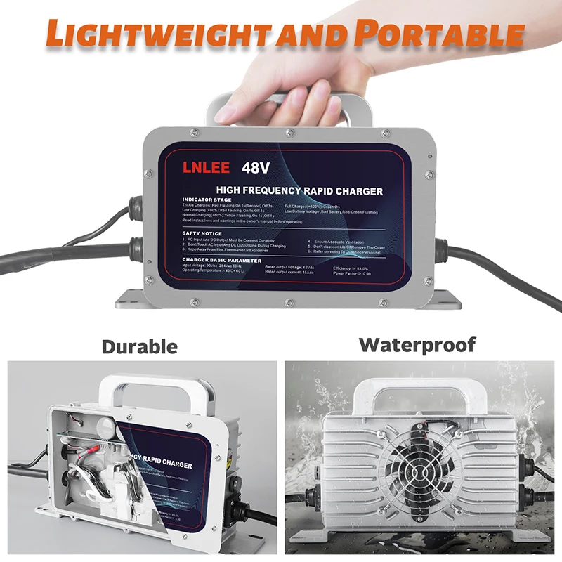 LNLEE universal Adapter LN2300G lithium ion cell battery charger 48V 60v 72V 84V lifepo4 20 amp battery charger