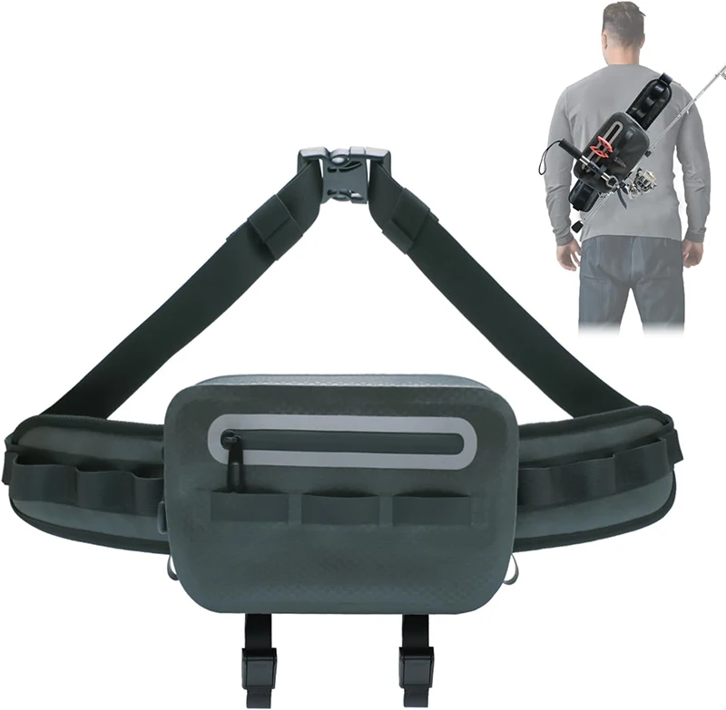 Wholesale Custom Lightweight 840D TPU Waterproof Dry Fly Fanny Pack Sling Fishing Waist Bag for Kayaking