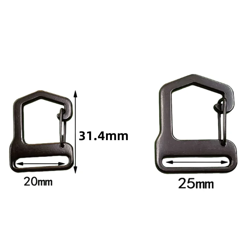 Wholesale Adjustable Anodized Aluminum Clad Metal Buckle with G Hook Closure
