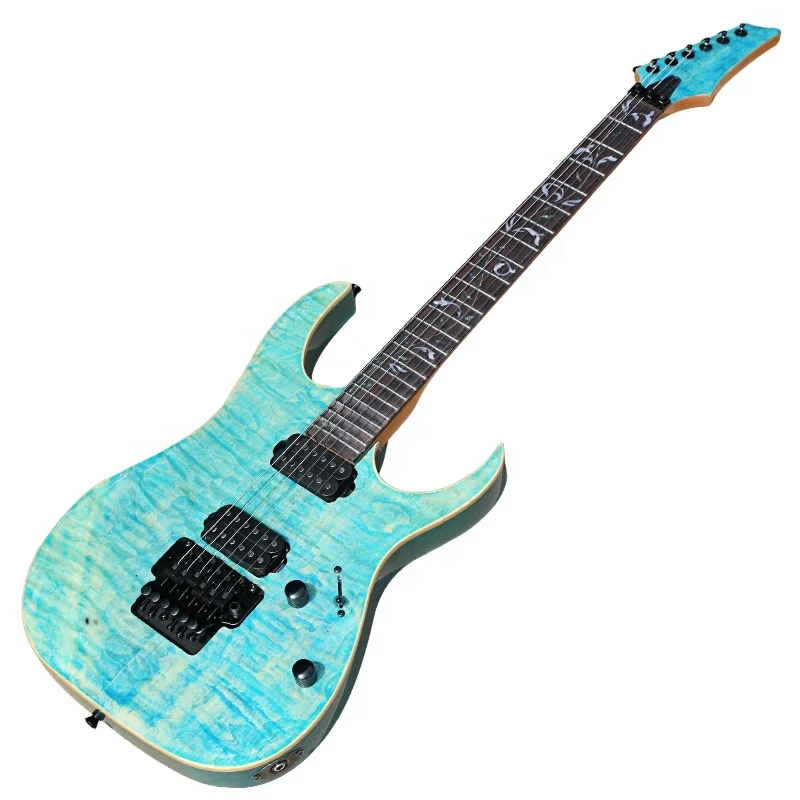 Flyoung High Quality Electric Guitar Floyd Rose Bridge Guitar Rosewood Fretboard Guitar