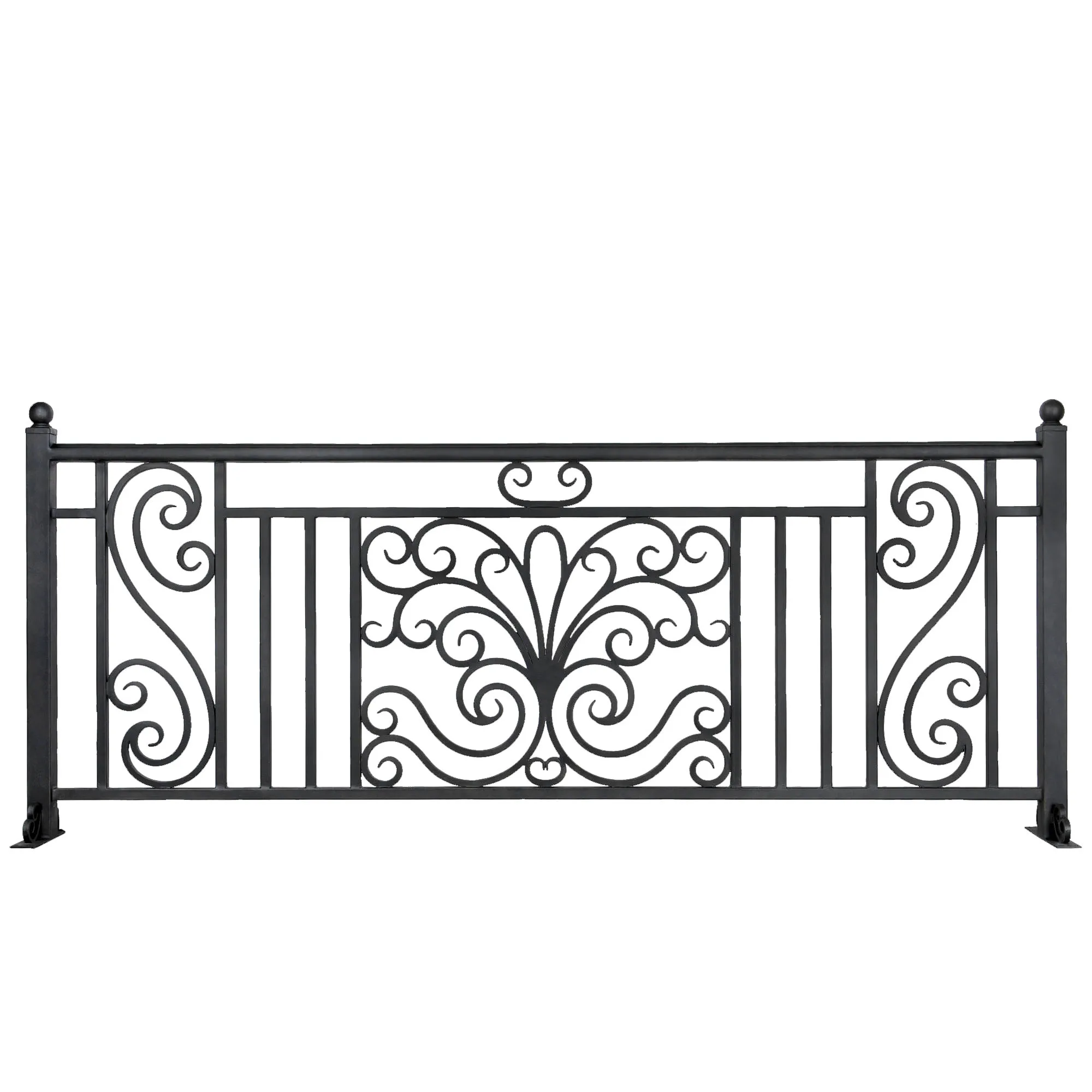 luxury Home decoration  wrought iron balcony railing /terrace railing designs outdoor for sale