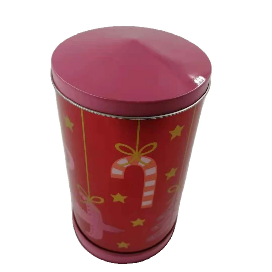 China factory low moq round musical gift tin can