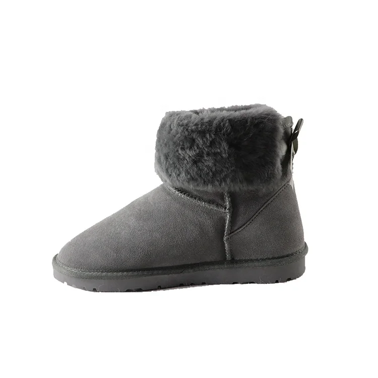 
Fashion Inside & Outside Real Berer Fleece Boots Lamb Fur Boots Waterproof Warm Sheepskin snow boots shoes for men 