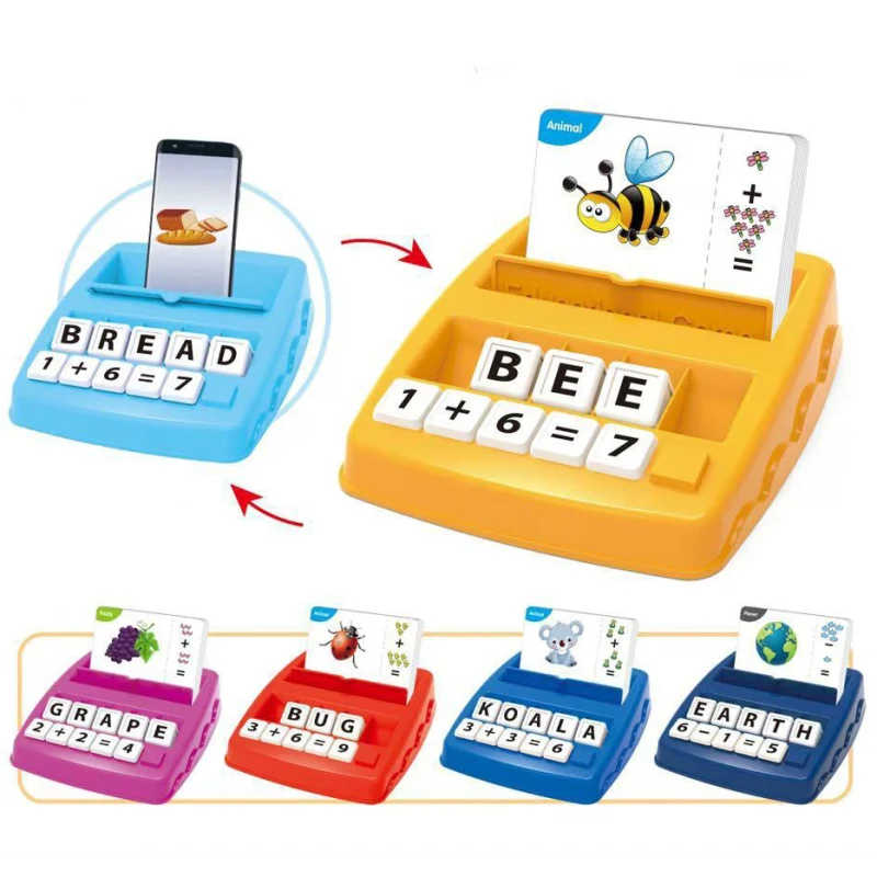 2 in 1 Educational Games Matching Letter Game Spelling Toys & Sets for Kids,Preschool Learning Toys for 3 Years Old