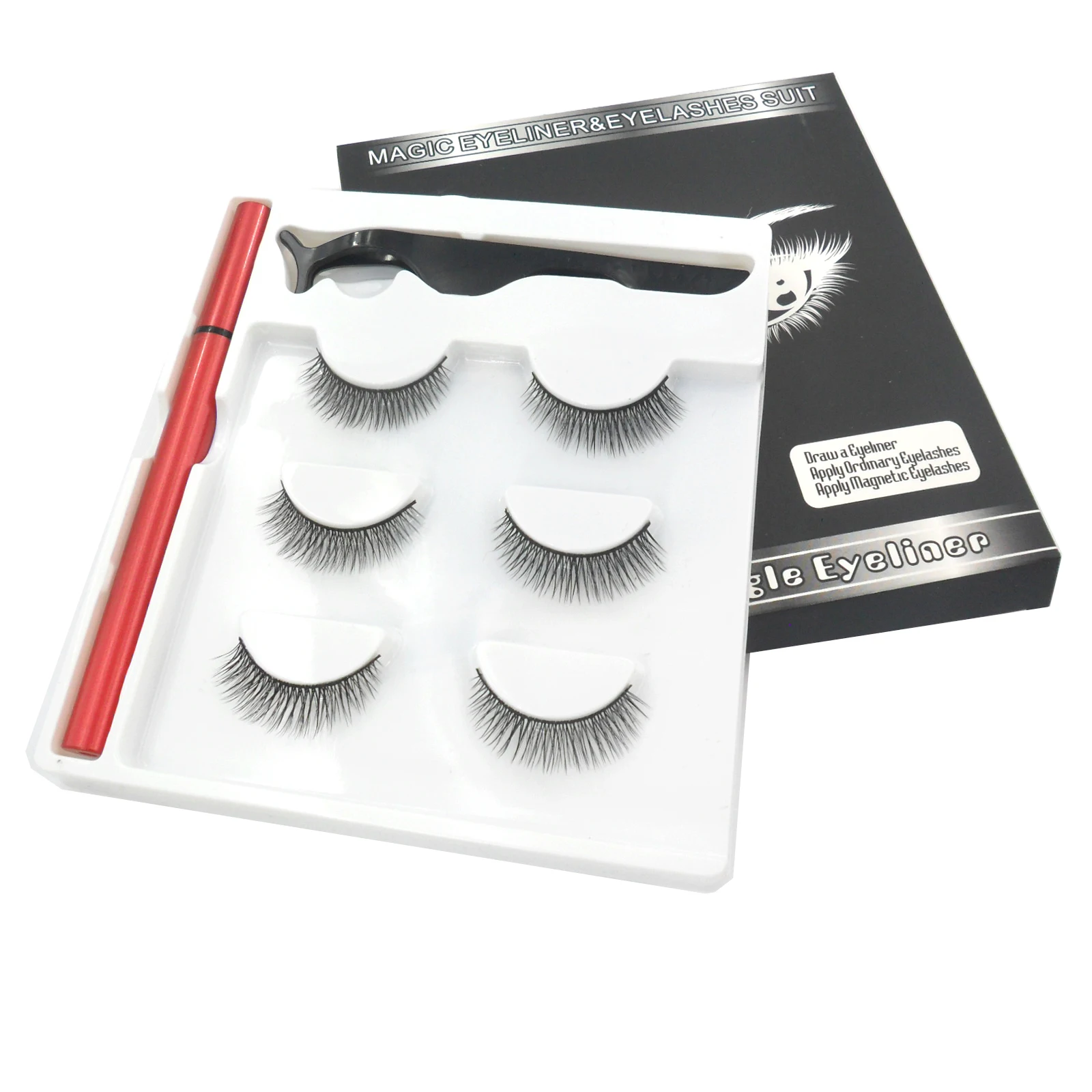 
Magnetic Cream Eyelashes Waterproof Magnetic Eyeliner Makeup Eye 