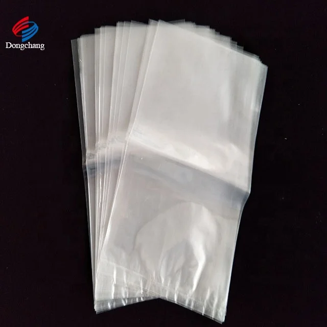 Clear Plastic PP Flat Packaging Bag With Side Gusset