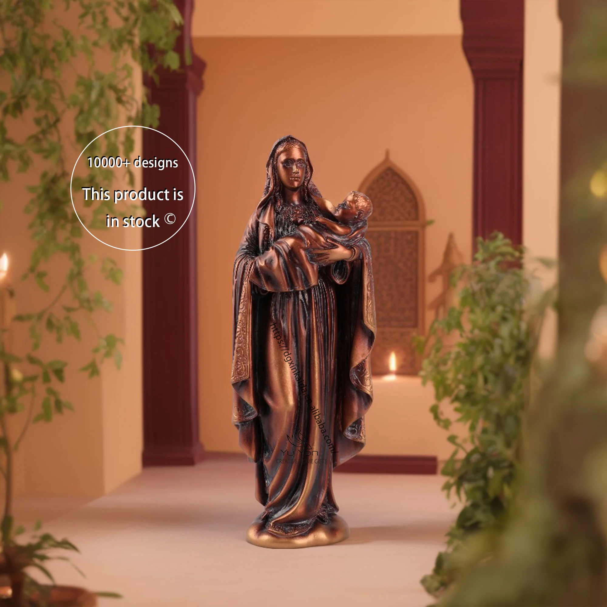 Factory wholesale catholic religious statues resin statue natalizia madonna images in statues virgin mary