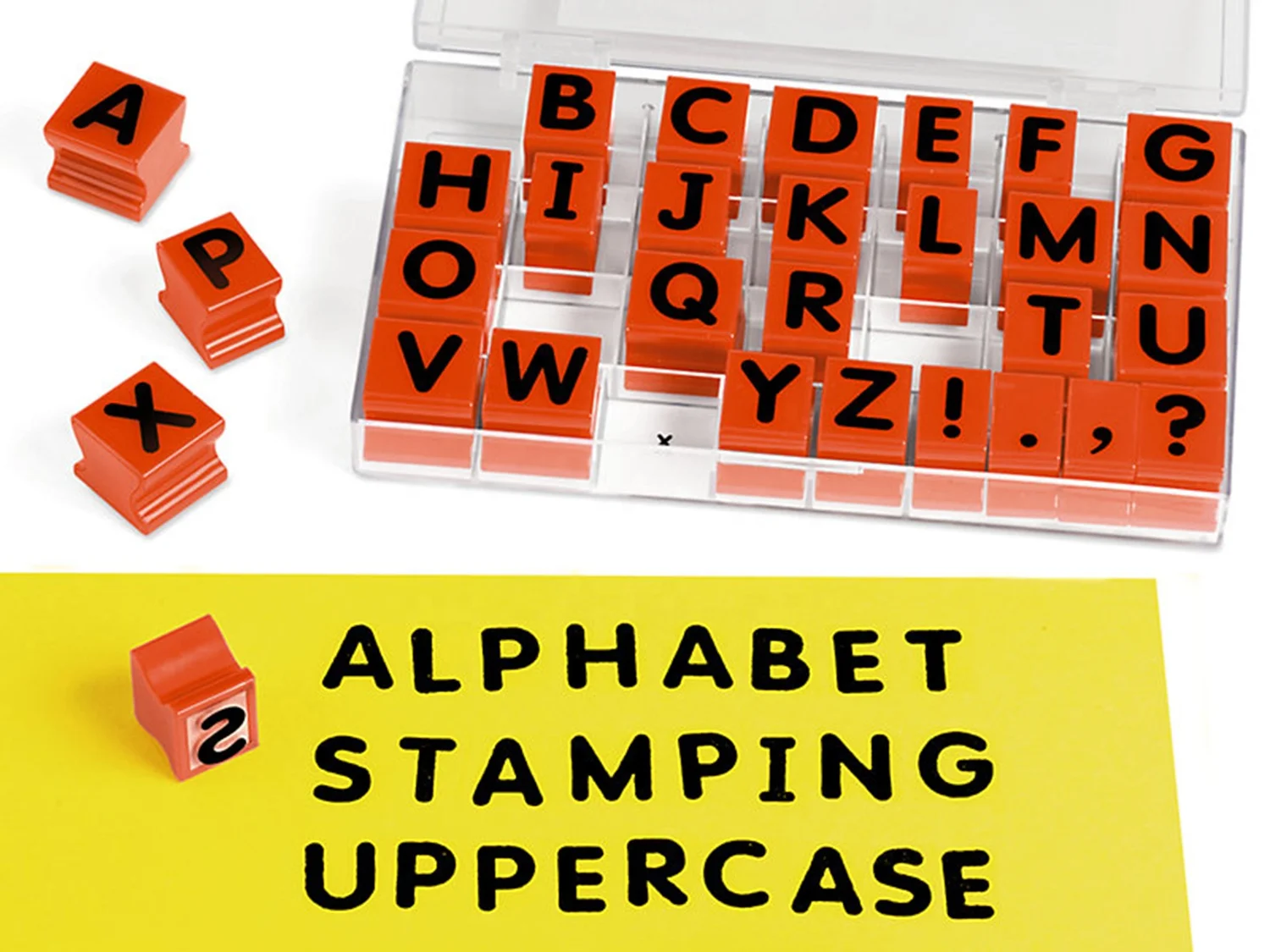 
Classroom Supplies Alphabet Stamps for Kids Teacher Accessories Letter Learning High Quality Uppercase Alphabet Rubber Stamps 