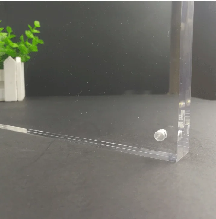 Ready to ship on stock fast dispatch Fashion acrylic 5x7 magnetic photo frame manufacturers