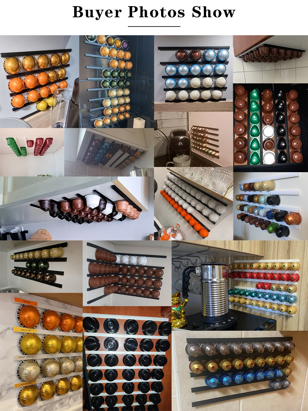 Factory Price 10PCS/SET Station Organizer Stand For Porta Cialde Caffe Shelf Plastic Storage FOR NESPRESSO Coffee Capsule Holder