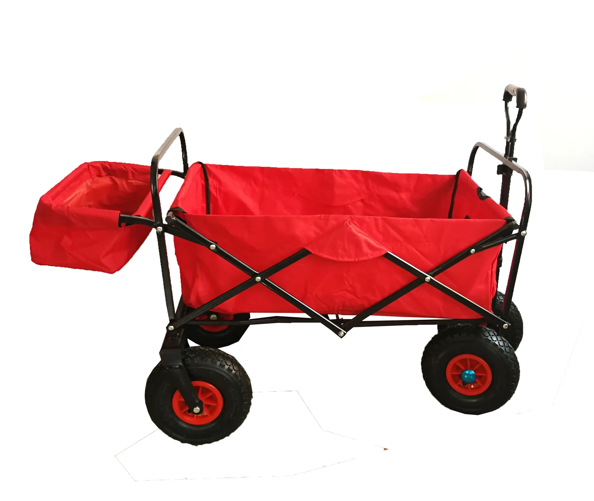 Large Capacity Foldable Trolley Hand Cart Folding Beach Wagon Outdoor Garden Trolley
