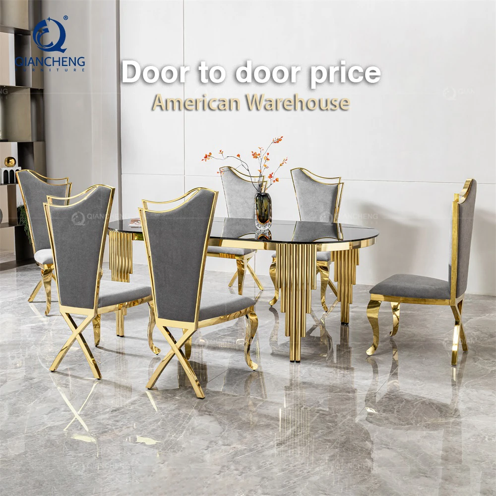 8 Seater Dining Set Metal Stone Italian Modern Dinning Tables Luxury Marble Dining Tables