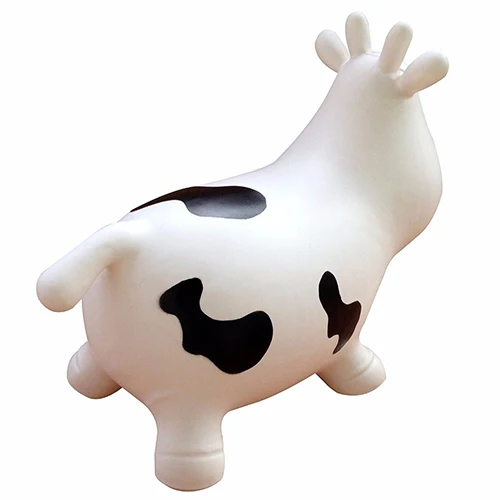 Kids Jumping Bounce Ride On Toys Inflatable Horse Milk Cow Animal Space Hopper For Children