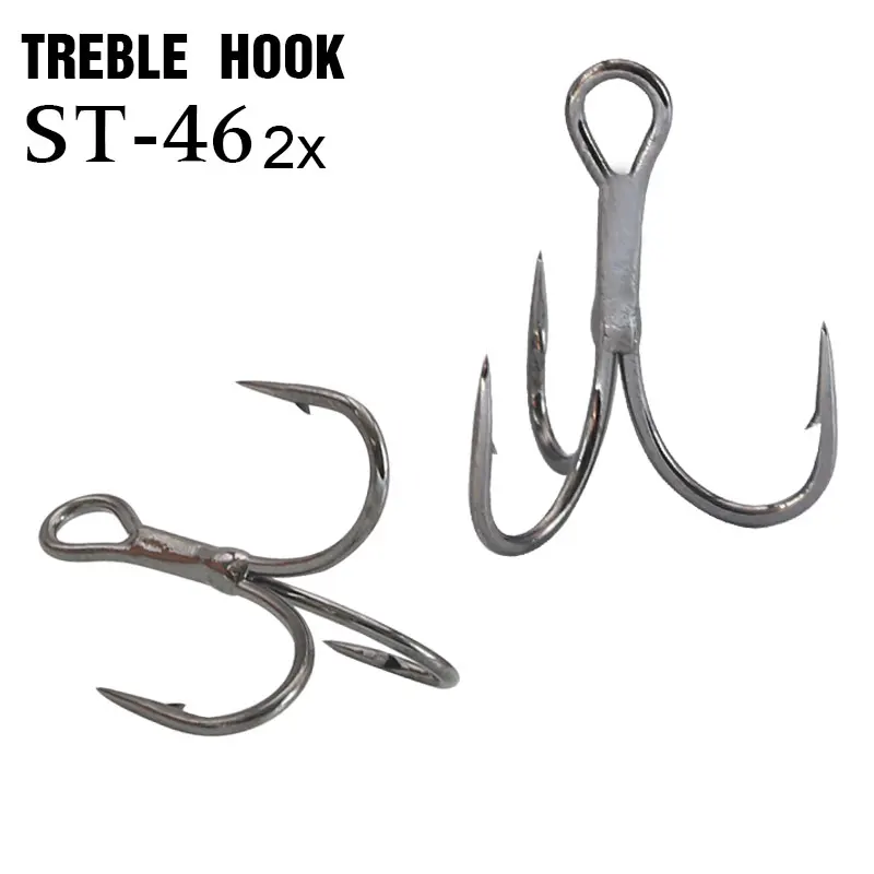 High carbon steel 1#-12# sea fishing hook 2X octopus squid hook Three Triple Strong Fishing Hook