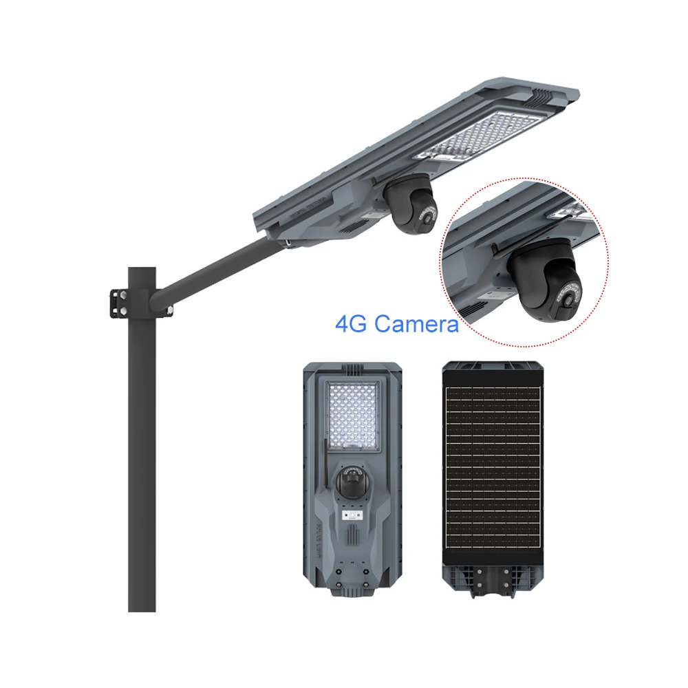Wire-Free Floodlight Security Camera 4G CCTV 800W LED Lamp outdoor Solar Street Lights with Remote Controller for Home Yard