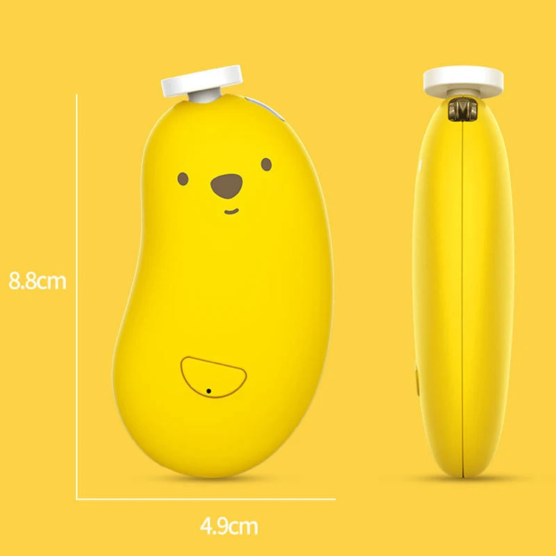 Rechargeable 6 Grinding Heads and LED Light Safe Baby Nail File Set Baby Nail Clippers Nail Trimmer Electric