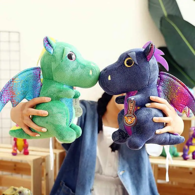 Cute kawaii small stuffed animal toys dragon plush doll for christmas kid gifts