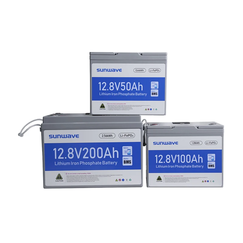 12V 200Ah 12.8V Lithium Ion Phosphate Battery 100Ah 150Ah 200Ah 250Ah Solar Lifepo4 48V 24v 25.6V Lithium Iron Phosphate Battery