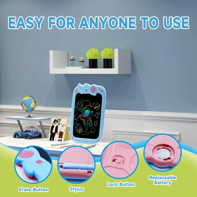 Фабрика Papan gambar ajaib anak-anak doodle tanpa kertas цифровой планшет mainan tulis LCD 9 inci kawaii Канцелярские товары для рисования