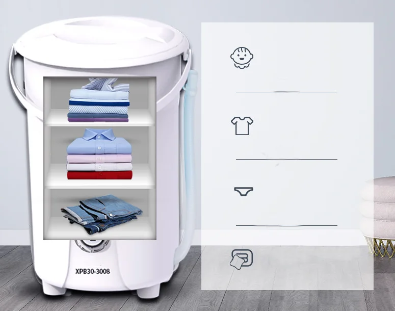 Small Washing Machine With Dryer Portable Using