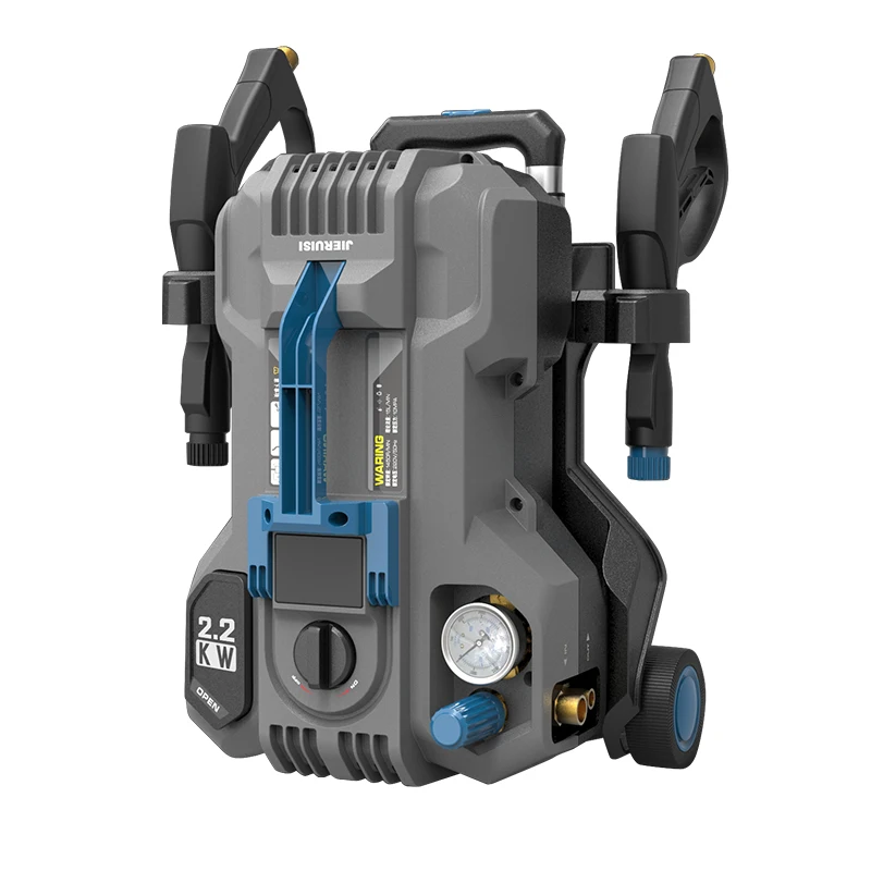 With Hose Reel Powerful Jet Cleaning Equipment 2200W With Metal Handle Gun Metal Lance High Pressure Washers Car Wash