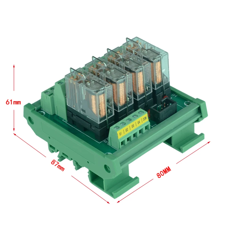 G2R-2 4 Channel Relay Module 2NO 2NC Electronic DPDT Switch Relay 24V  NPN