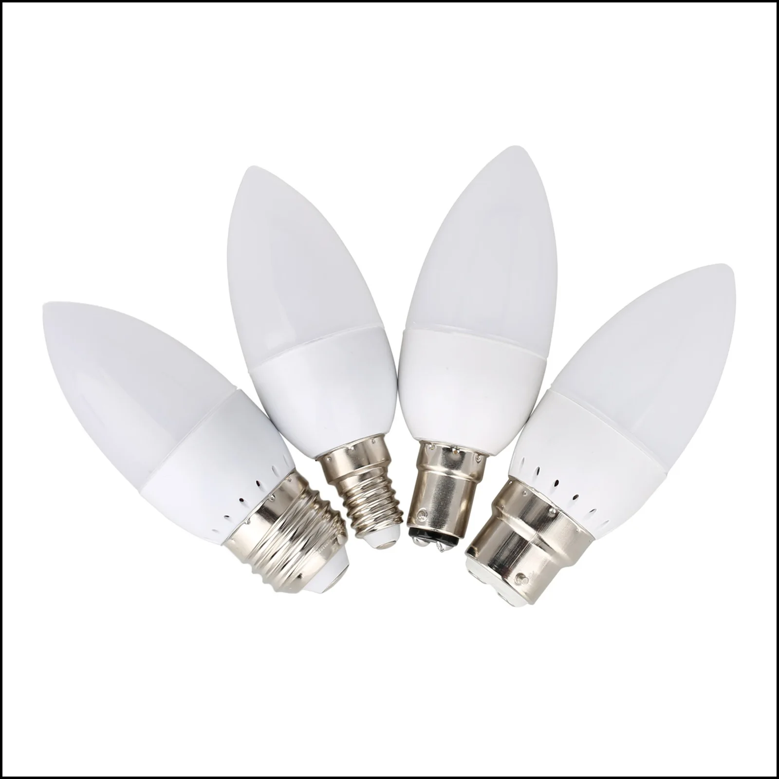 sky factory c37 led candle 5w e14 e27 37x104mm dimmable 110v 230v 85-265v 10pcs5630smd led candle with high lumen light bulb