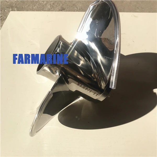 Stainless Steel 3 Blade 4 Blade marine propeller for outboard engine 40HP 85HP 115HP 200HP