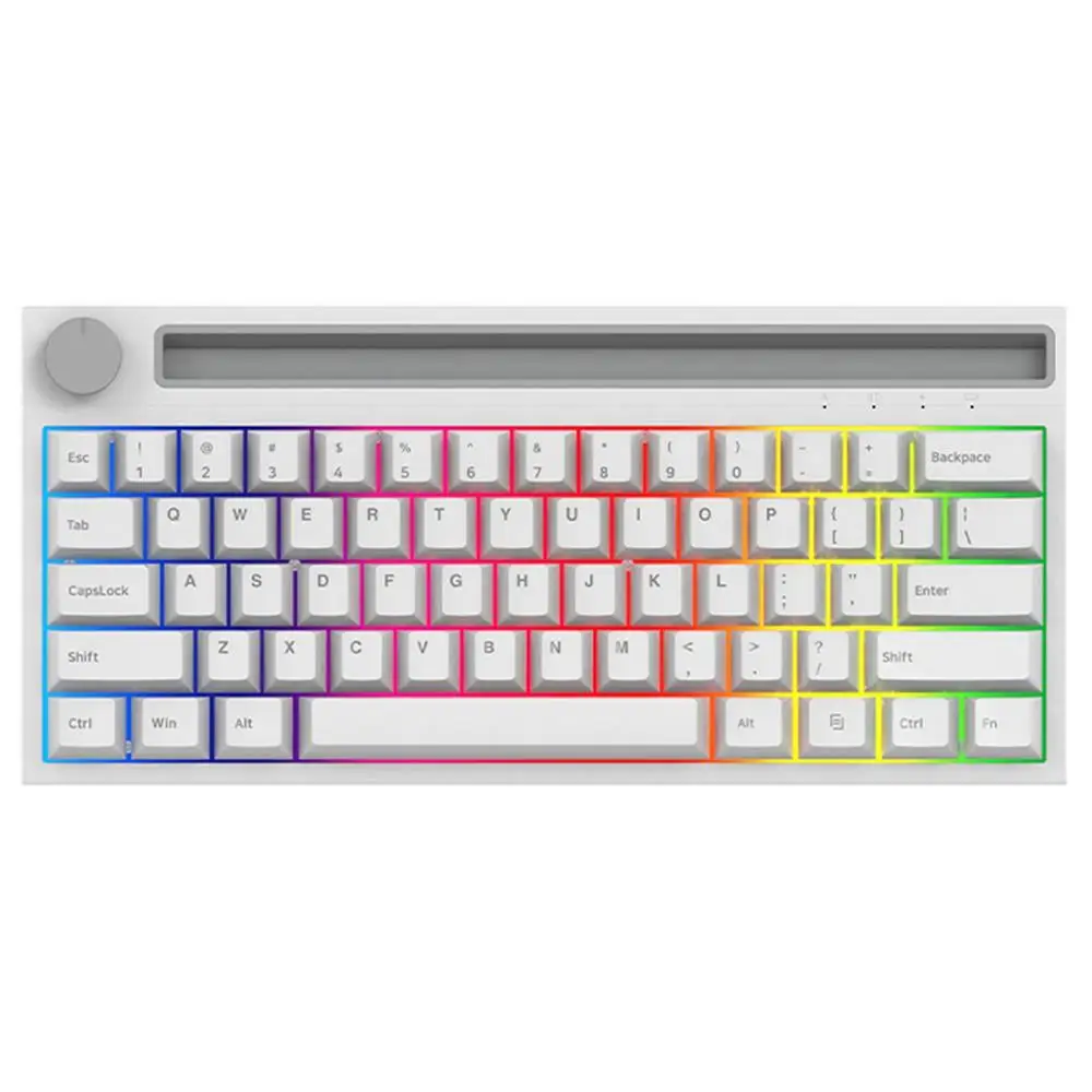 Клавиатура Ajazz K620T игровая механическая беспроводной проводной двухрежимный перезаряжаемый клавиатура RGB BT Type-C 62