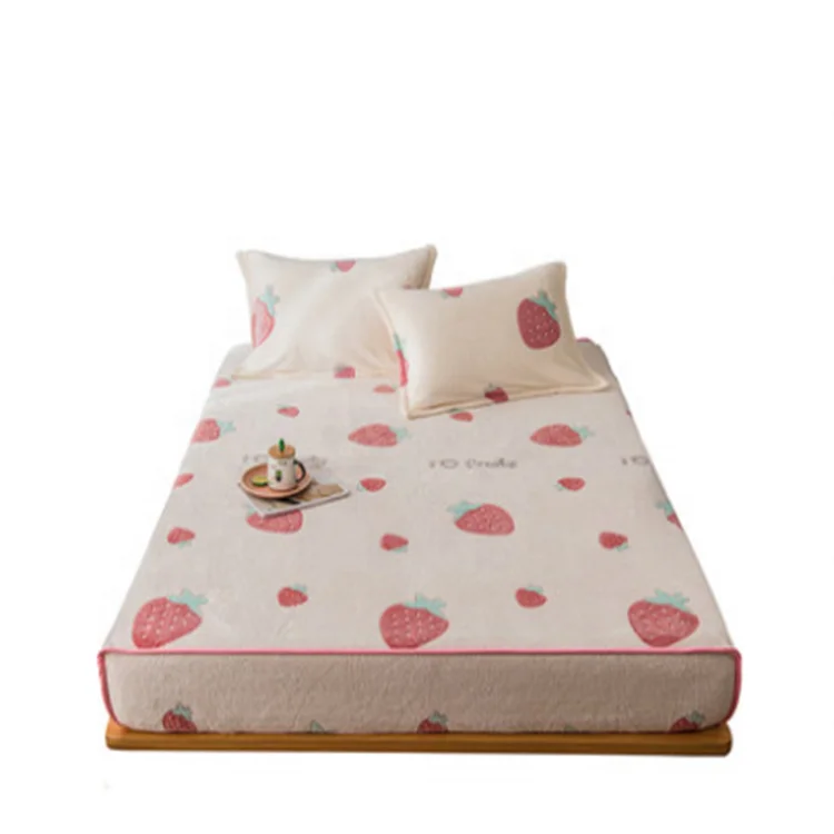 Новый дизайн на заказ зимнее толстое защитное покрывало для кровати мягкое бархатное теплое постельное белье чехол