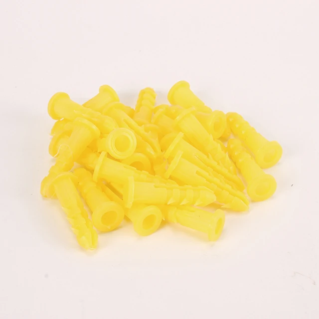 High quality fish shape PP/PA rubber plug 6mm plastic expansion tube expansion screw plastic tube nylon expansion plug for wall