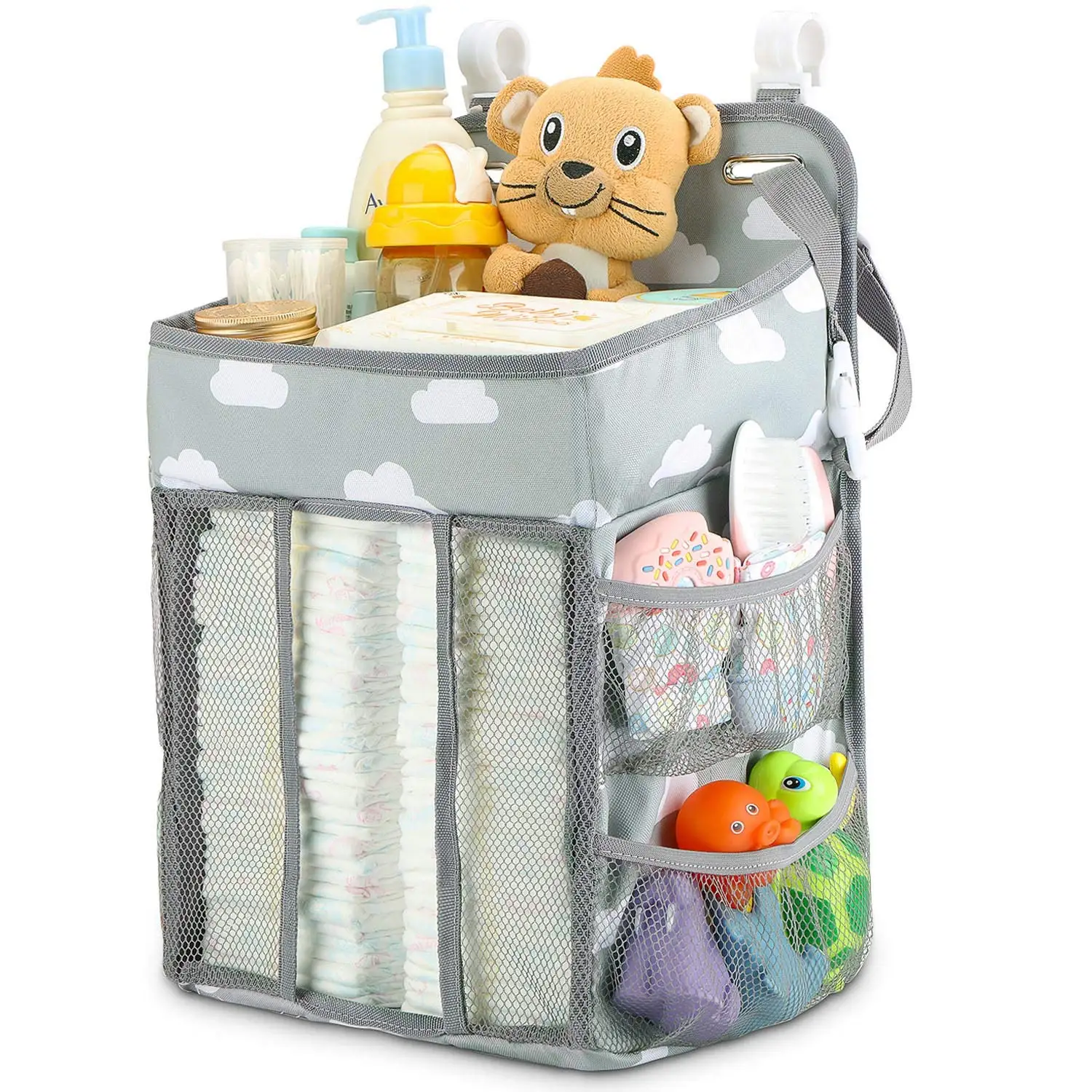 BSCI Diapering Manufacture Wholesale Custom Print Hanging Baby Diaper Caddy