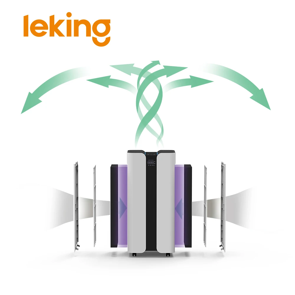 Коммерческий очиститель воздуха Hepa фильтр с умным WIFI управлением УФ