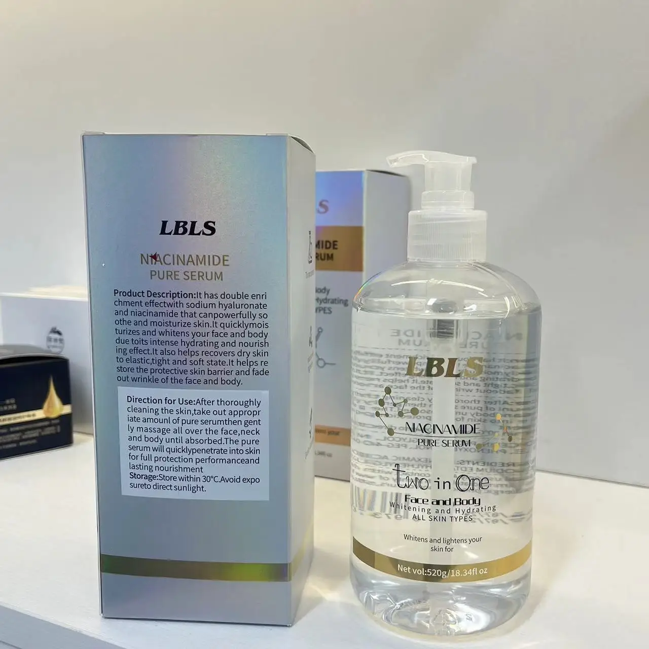New upgrade Wholesale Multi-effective Moisturizing in One and nourishing NIACINAMIDE PURE gold antiwrinkle face serum organic