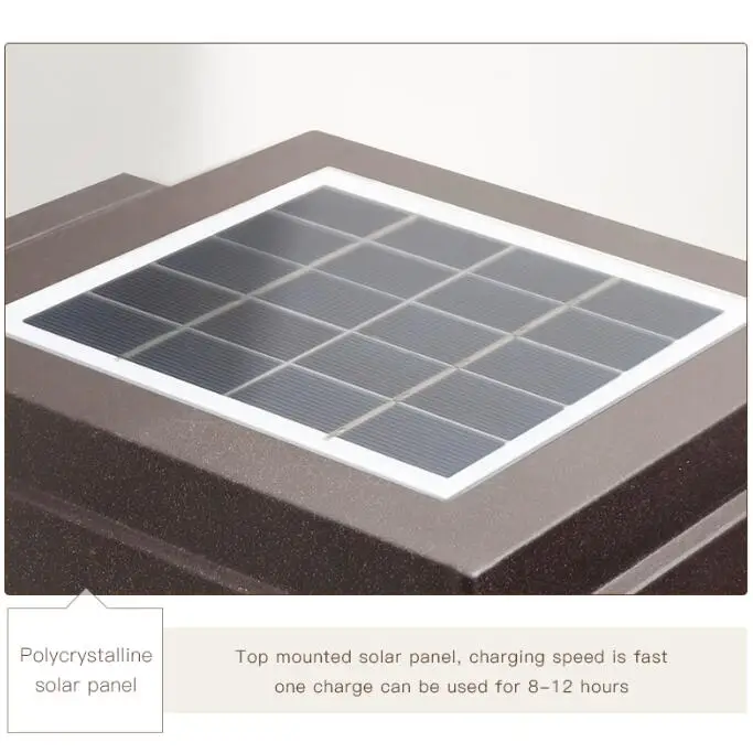 JSJ-BD-P1-S 5Watt 5w solar wall lamp flat cover LED solar wall lamp IP65 outdoor Chinese waterproof wall lamp for garden