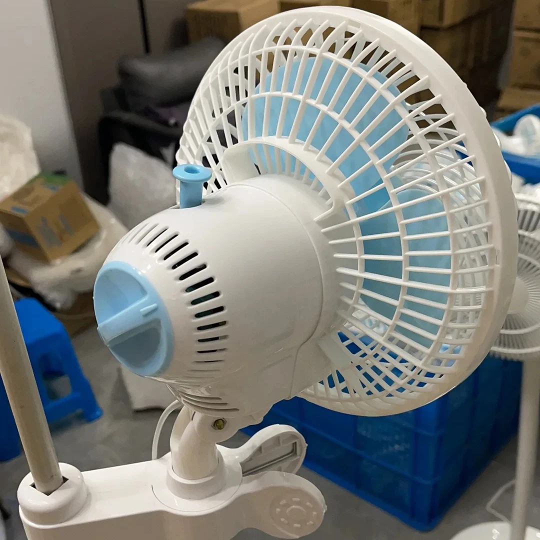 6 Inch Clip Fan  Mini Oscillating Grip Clip Fan For Grow Room Indoor Greenhouse
