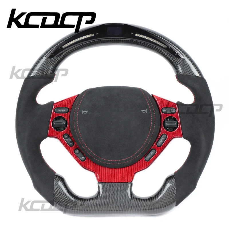 Customize Forged Carbon Fiber Alcantara Steering Wheel For Nissan R35 GTR 370Z Z34 350Z Patrol Armada Y62 Steering Wheel