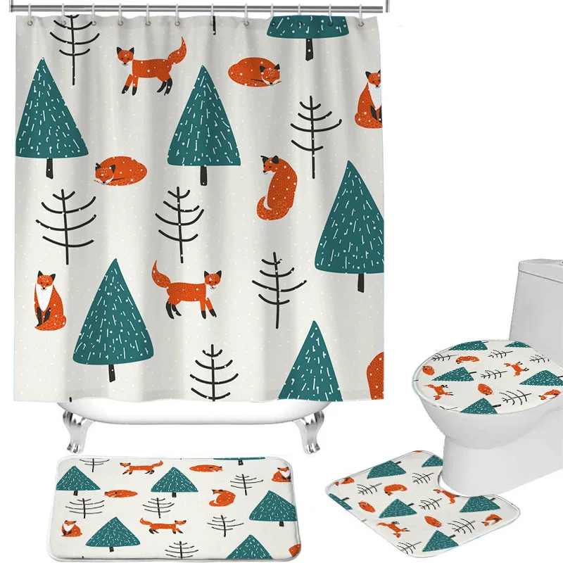 Custom Printing 3D African Waterproof Classy Bathroom Shower Curtain