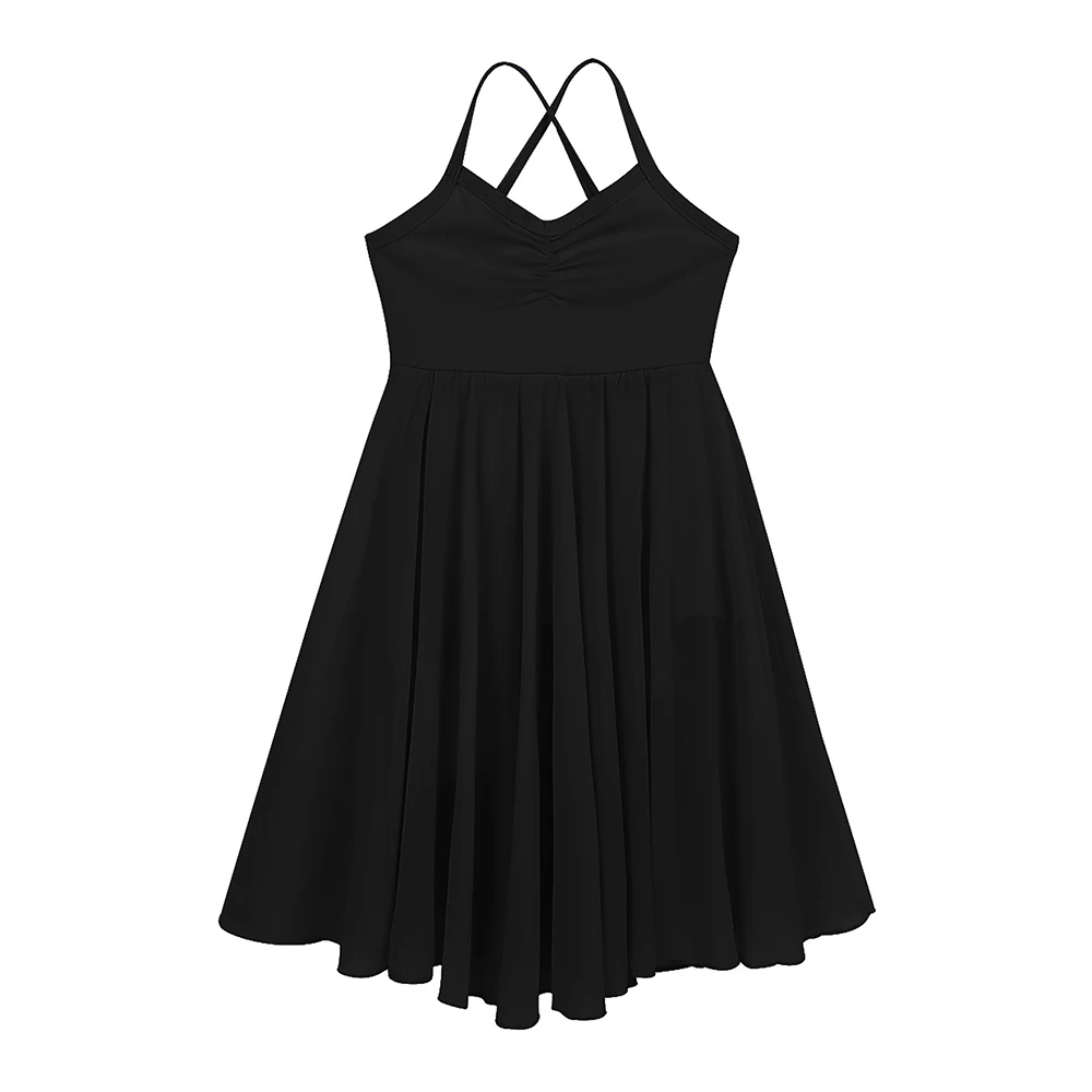 Kids Girls Tulle Mesh Skirt Belly Dance Tutu Dresses Gymnastics  Princess Dresses Dance Leotard Dresses
