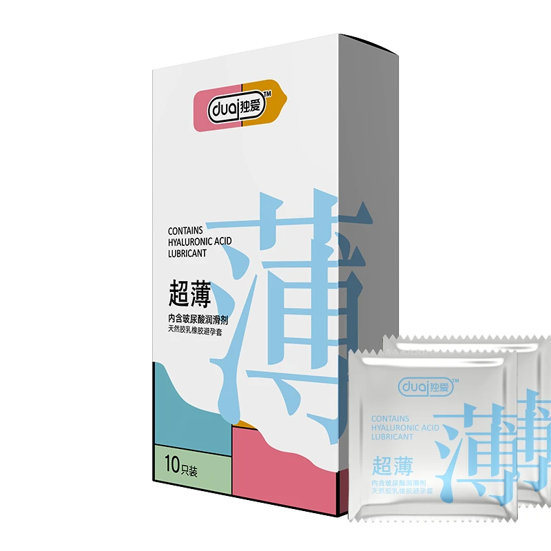 Flower fragrance  Male condom Hyaluronic acid lubricant ultrathin long time sex condoms