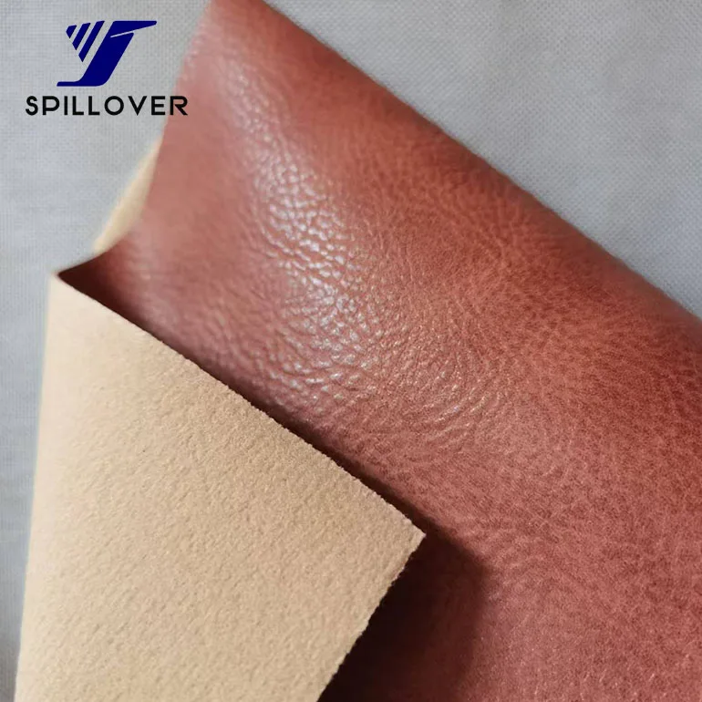 Vintage Litchi Grain Pattern leather Water-Based Leather Pu leather for shoes, boots etc.