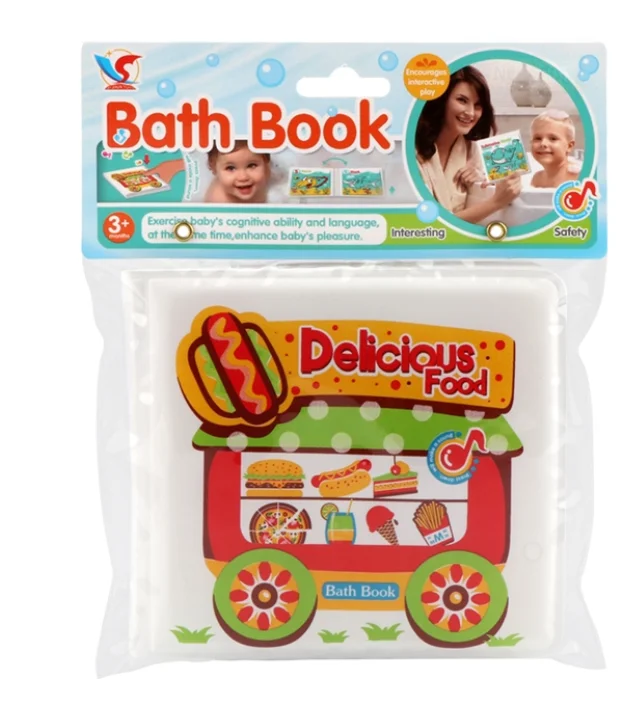 AMAZON HOT SALES Animals Educational Toys Nontoxic Fabric Soft Baby Cloth Books Washable Baby Bath Books