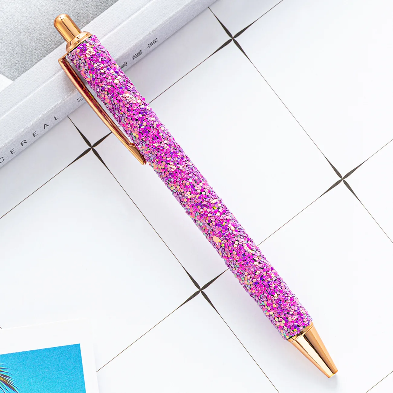 BSBH Fancy Decorative Retractable Glitter Ballpoint Pens for Girls