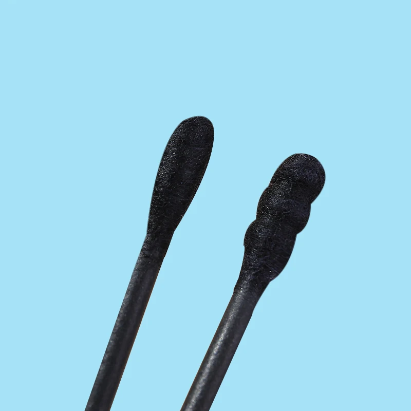 Lameila 200 pcs OEM New Products Custom Cotton Swabs Buds High Quality Bamboo Cotton Swabs Black Ear Cotton Buds A653