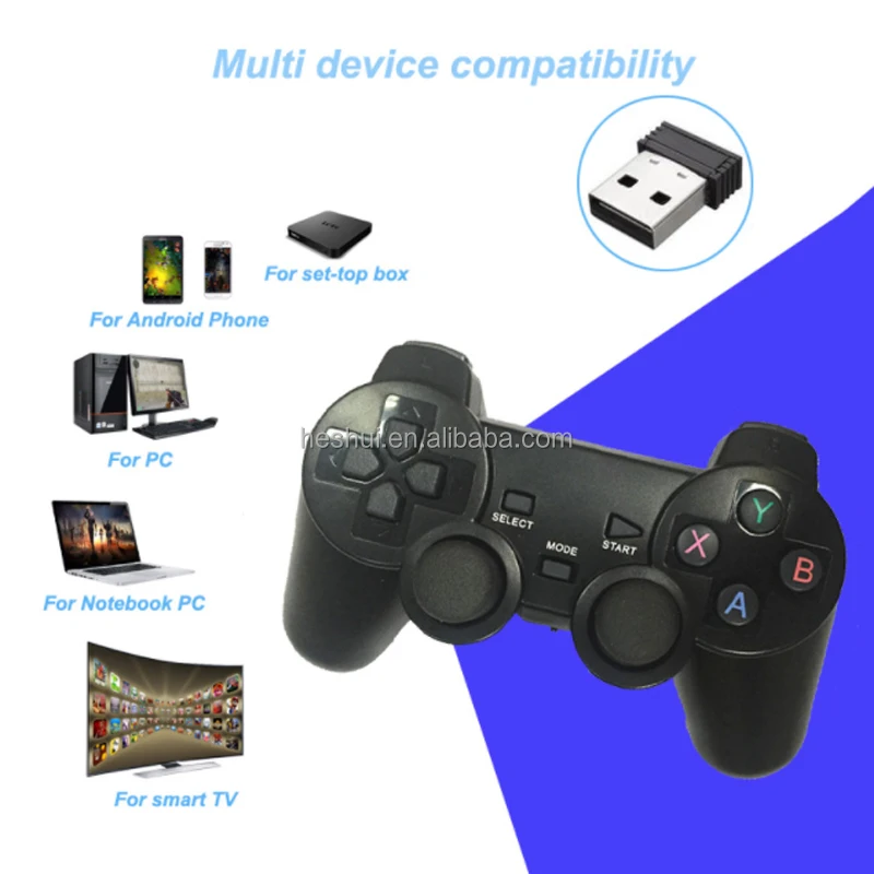 2.4G Wireless Gamepad For PS2/PS3  Video Game Console  Android TV Box Game Controller Joystick For Phone Controller